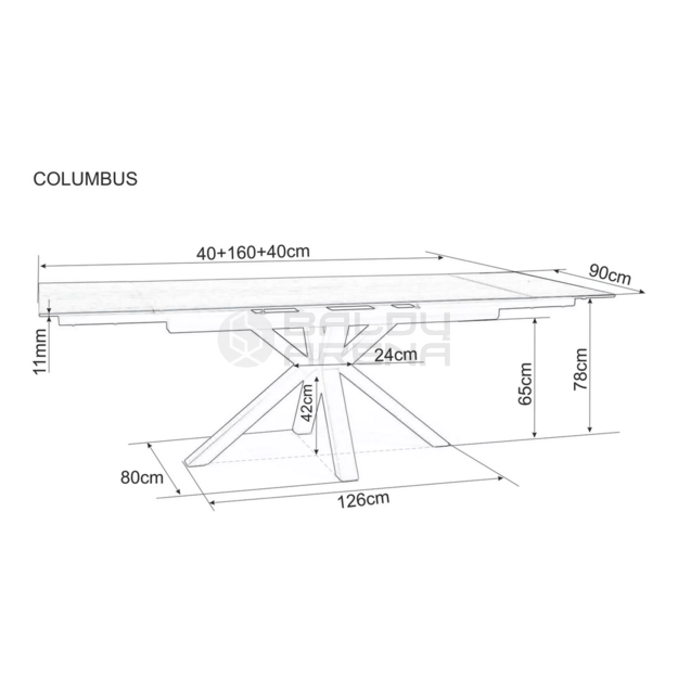 Stalas COLUMBUS CERAMIC