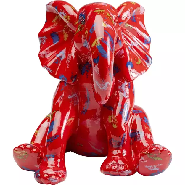 Dekoratyvinė statulėlė Elephant Dots Red 18cm