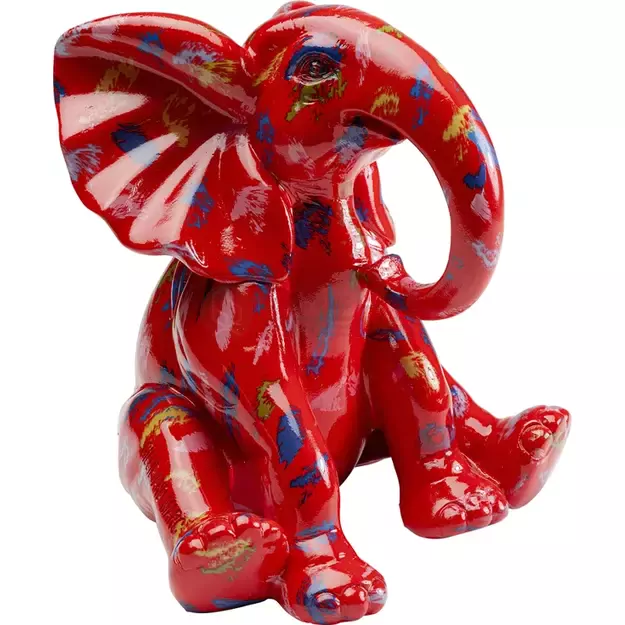 Dekoratyvinė statulėlė Elephant Dots Red 18cm