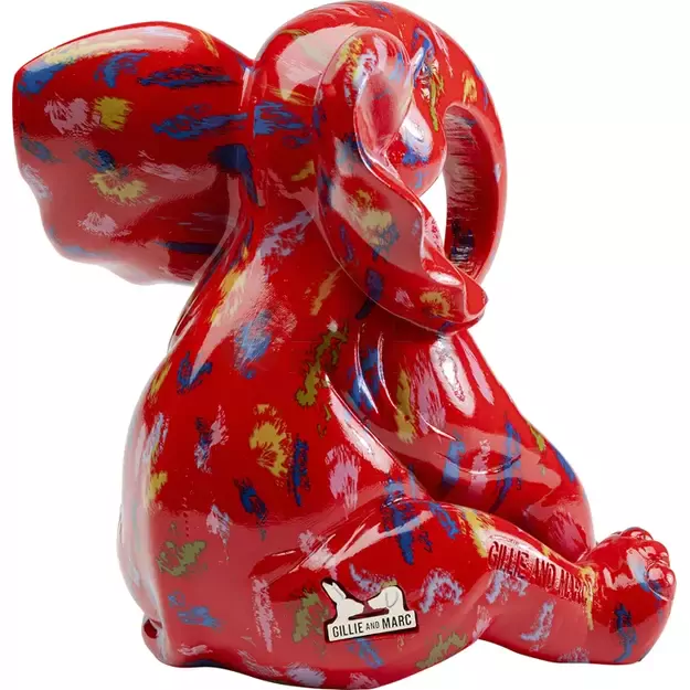 Dekoratyvinė statulėlė Elephant Dots Red 18cm