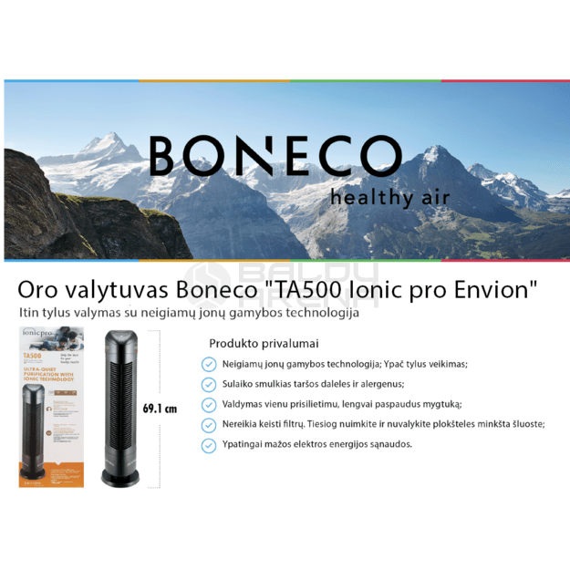 Oro valytuvas jonizatorius Boneco "TA500 Ionic pro Envion" 