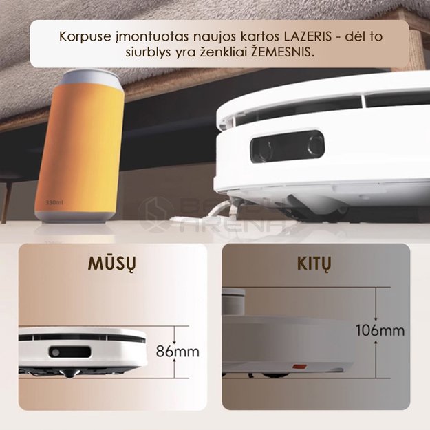Plaunantis robotas siurblys Zyle WetBot ZY50RV 24