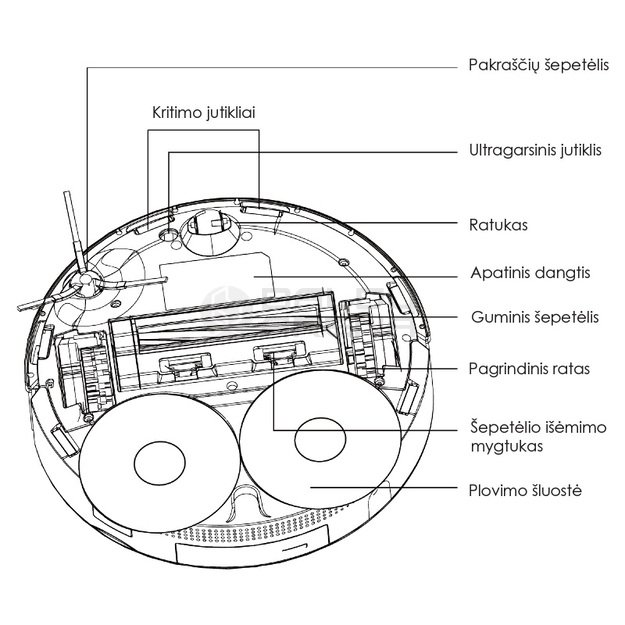 Plaunantis robotas siurblys Zyle WetBot ZY50RV