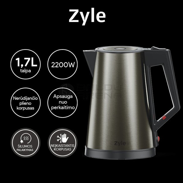 El. Virdulys Zyle ZY221BK, 1.7l 2
