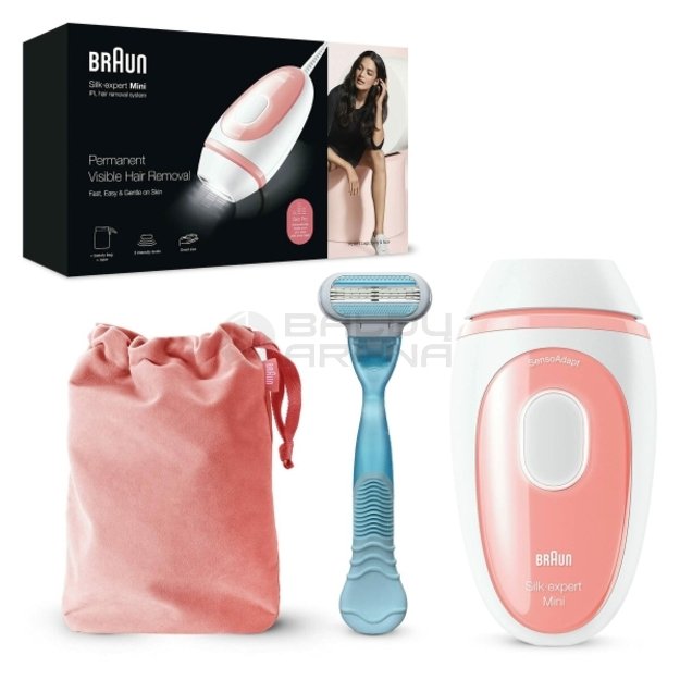 Elektrinė IPL plaukų šalinimo priemonė Braun Silk-expert Mini