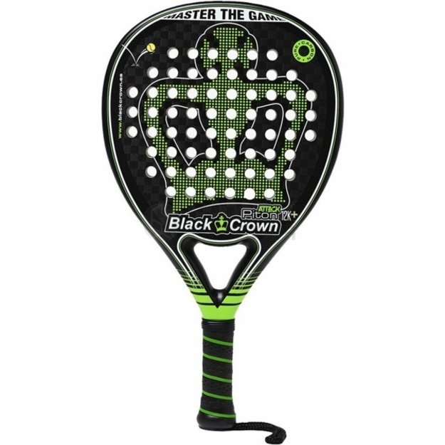 Padelio raketė Black Crown Piton Attack 12K Juoda