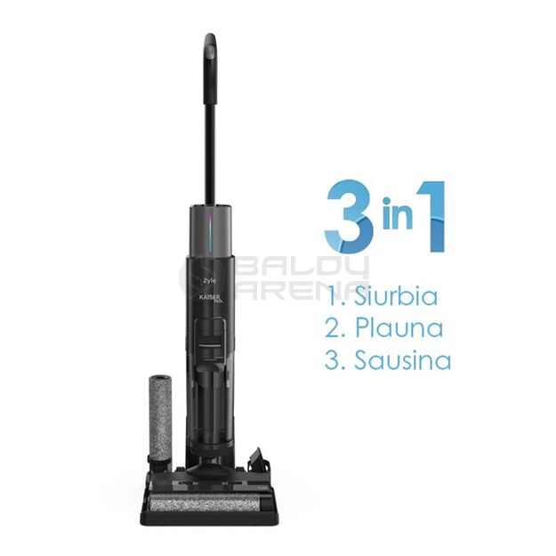 Įkraunamas plaunantis dulkių siurblys Zyle Cordless Kaiser PRO ZYWETCLEANPRO 1