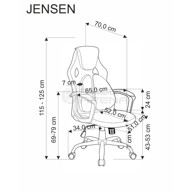 Darbo kėdė JENSEN