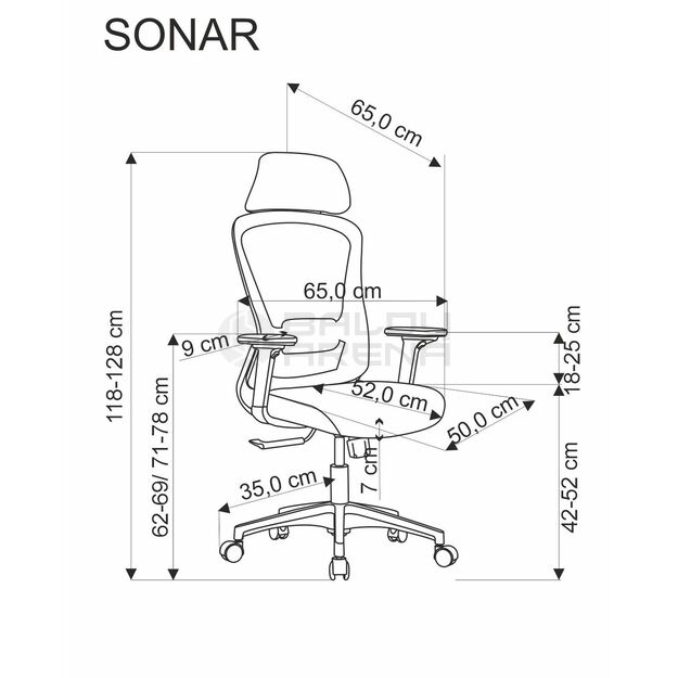 Darbo kėdė SONAR