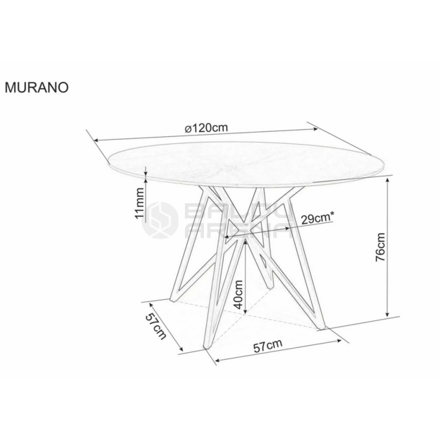 Stalas MURANO 120