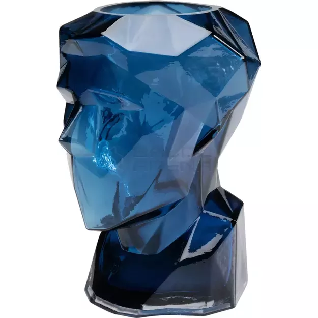 Vaza Prisma Face Blue 30cm