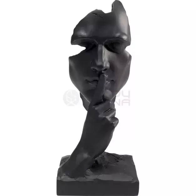 Dekoracija Quiet Face Black 31cm