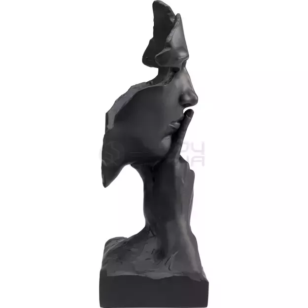 Dekoracija Quiet Face Black 31cm