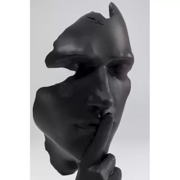 Dekoracija Quiet Face Black 31cm