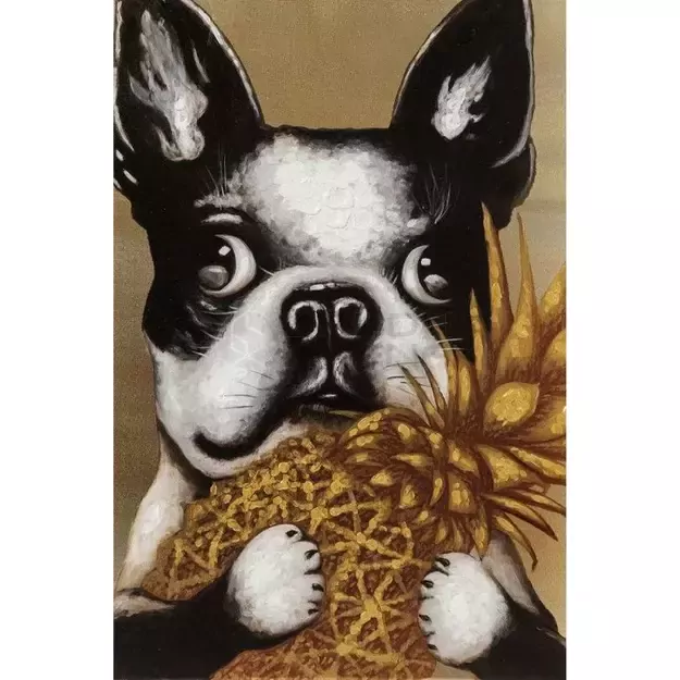 Paveikslas Dog with Pineapple 80x80cm