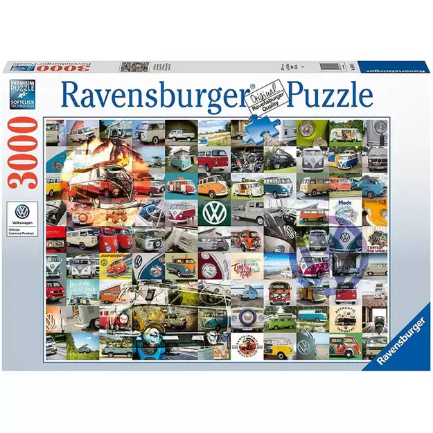 Puzzle 3000 99 VW Campervan Moments - RAVENSBURGER dėlionė