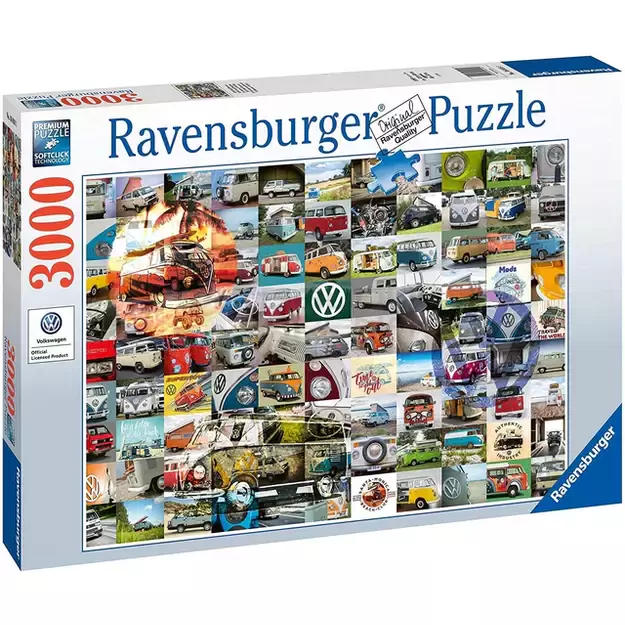 Puzzle 3000 99 VW Campervan Moments - RAVENSBURGER dėlionė