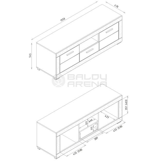 TV staliukas GRAY GR01