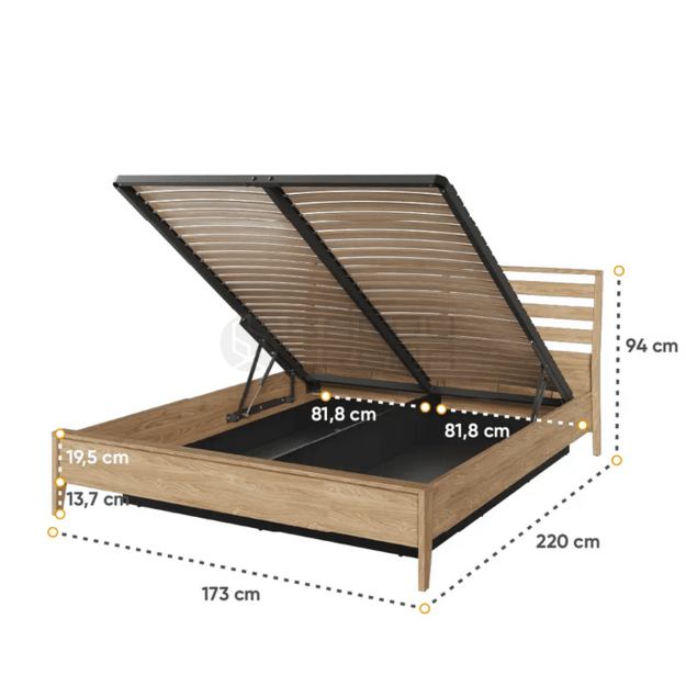 Lova Cozy CZ-02 160 cm be čiužinio