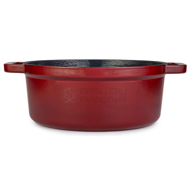Apvalus emaliuotas ketaus puodas ZY01RKI, 5 l 1