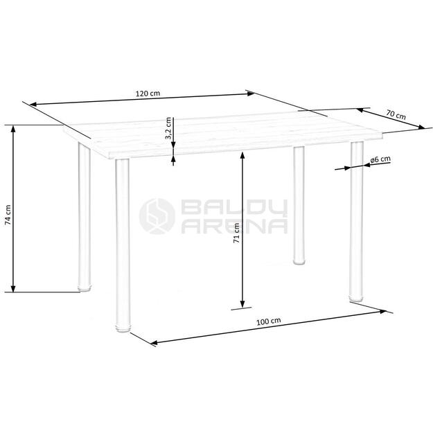 Stalas MODEX 2 120