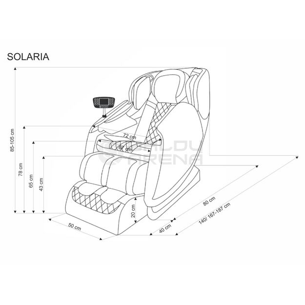 Fotelis su masažo funkcija SOLARIA