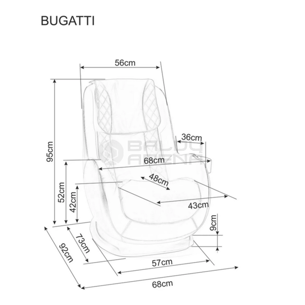 Fotelis BUGATTI