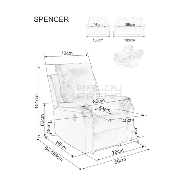 Fotelis SPENCER 1 BJORN