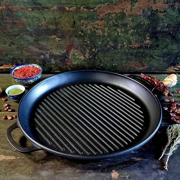 Ketaus Grill keptuvė-troškintuvas 40×4 cm | T400-40Grill