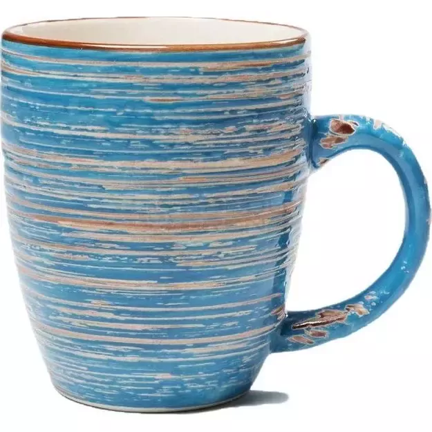 Puodelis Swirl Blue