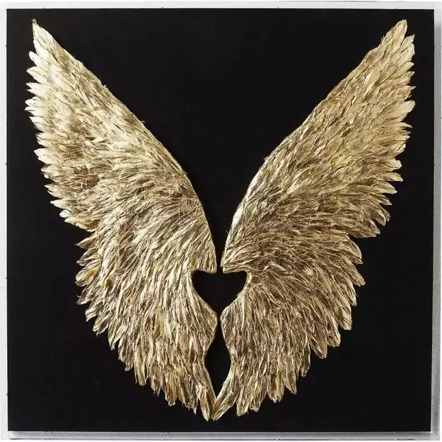 Sienos dekoracija Wings Gold Black 120x120cm