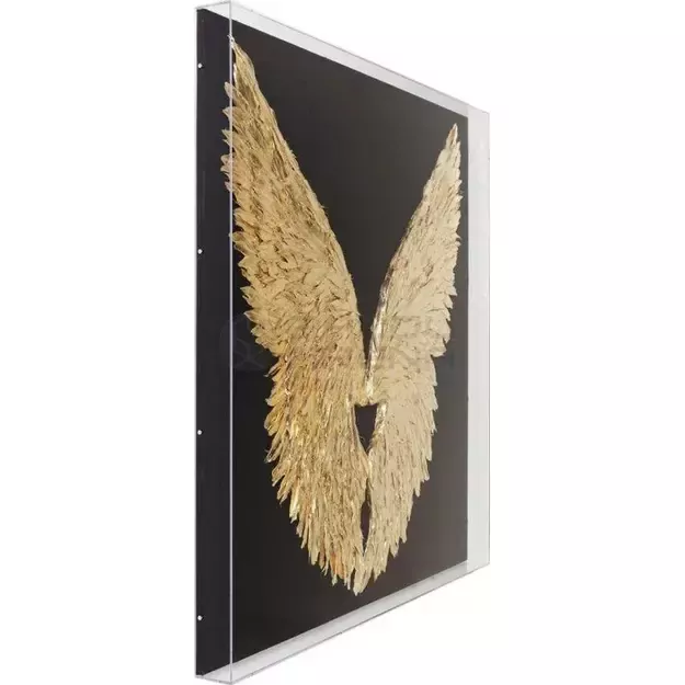 Sienos dekoracija Wings Gold Black 120x120cm