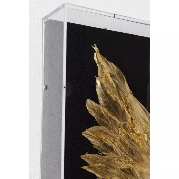 Sienos dekoracija Wings Gold Black 120x120cm