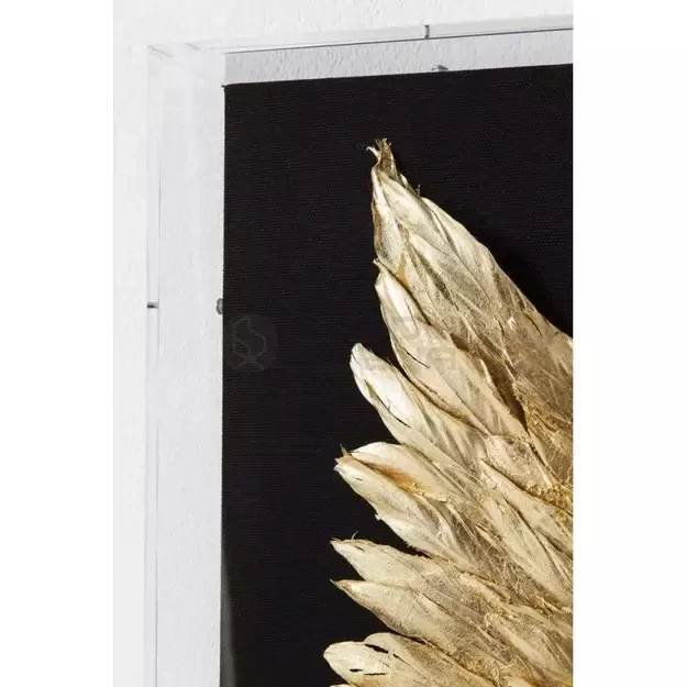 Sienos dekoracija Wings Gold Black 120x120cm