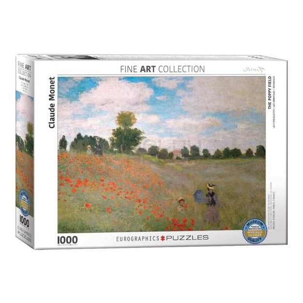 Dėlionė Aguonų laukas Claude Monet 1000d. 