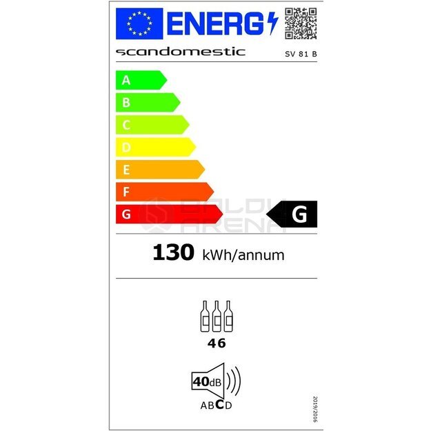 Vyno šaldytuvas Scandomestic SV 81 B 