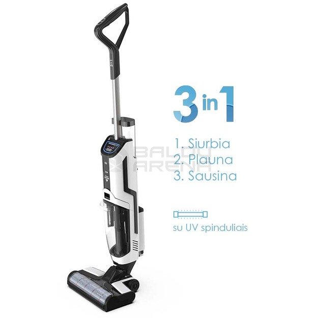 Įkraunamas plaunantis dulkių siurblys Zyle Cordless Kaiser ZYWETCLEANBW