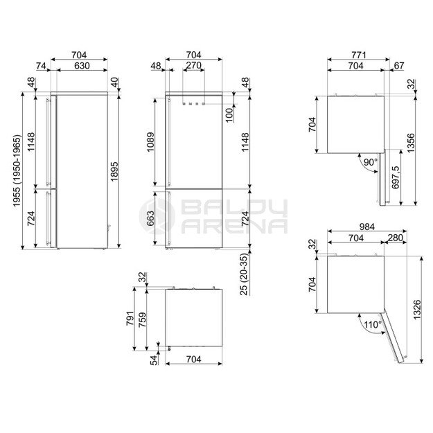 SMEG šaldytuvas FA8005RPO5