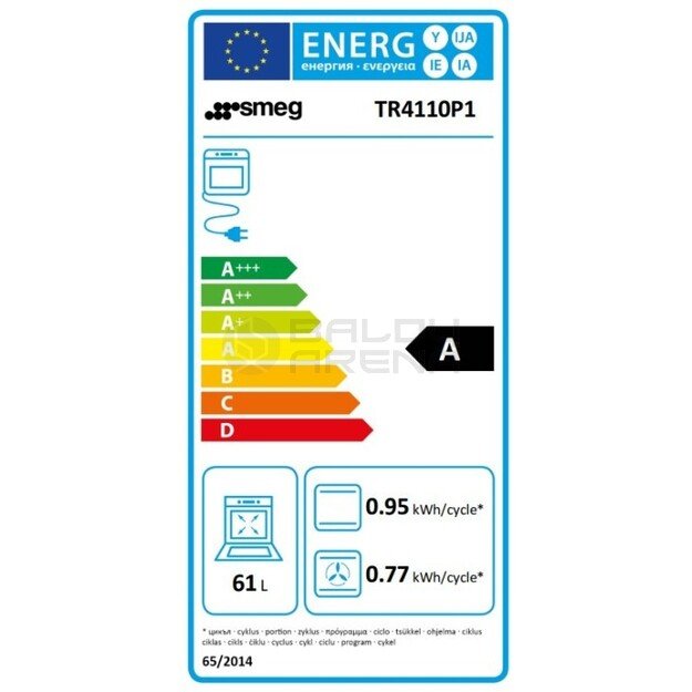 SMEG dujinė viryklė su 3 elektrinėmis orkaitėmis, TR4110P1