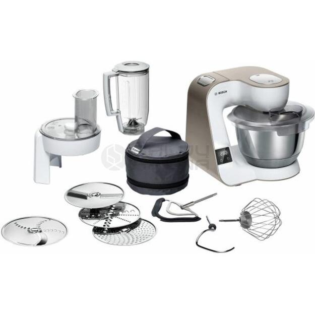 MUM5XW20 Virtuvinis kombainas Bosch, Baltas, šampaninis