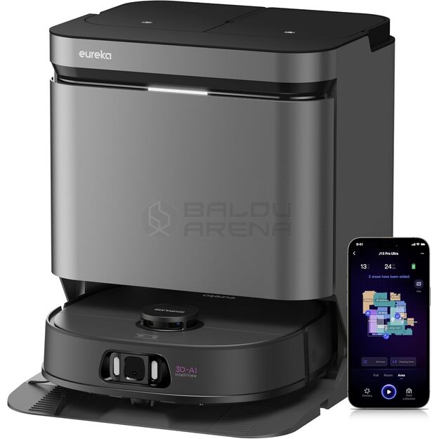 EUREKA J15 Pro Ultra Robotas Dulkių Siurblys,juodas