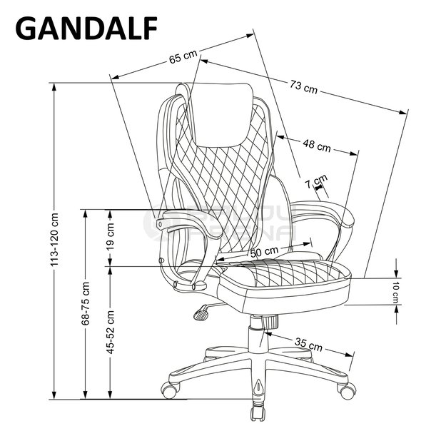 Darbo kėdė GANDALF