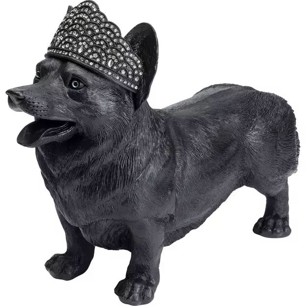 Dekoratyvinė skulptūrėlė Royal Standing Corgi Black