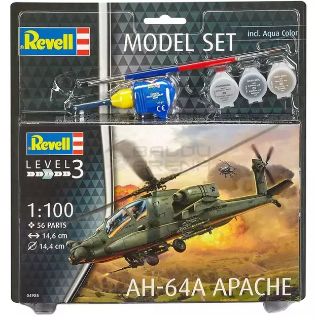 Model Set A- 64A Apache - PLASTIKINIS modeliavimo rinkinys