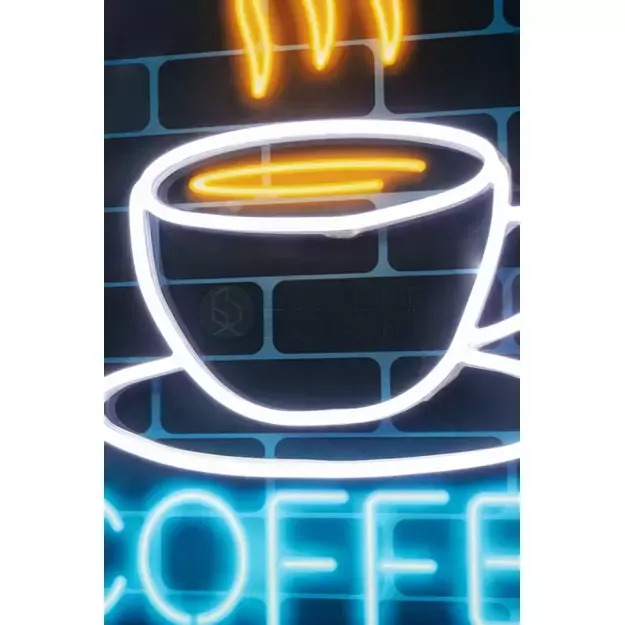 Stiklinis paveikslas Coffee LED 80x80cm