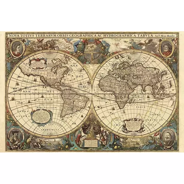 Puzzle 5000 Antique World Map - RAVENSBURGER dėlionė