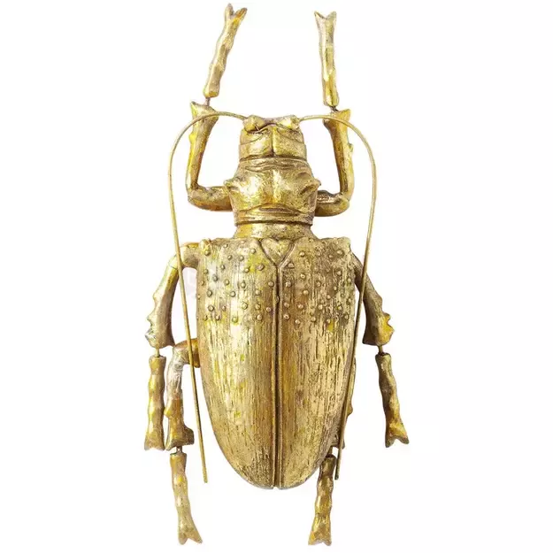 Sienos dekoracija Longicorn Beetle Gold