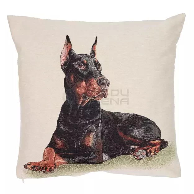 Pagalvės užvalkalas Dobermanas 45x45 cm