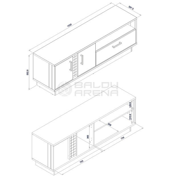 TV staliukas Dorian DN01 RTV