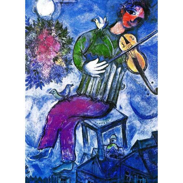 Dėlionė Mėlynasis smuikininkas Marc Chagall 1000d. 